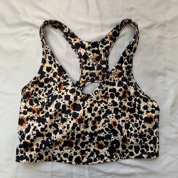SAGE COLLECTIVE Women’s Inkspot-Print Sports Bra 🌴 - Picture 2 of 5